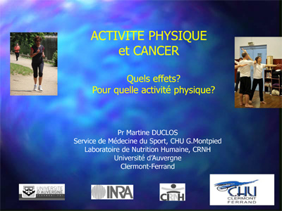 Activité physique cancer - Martine Duclos
